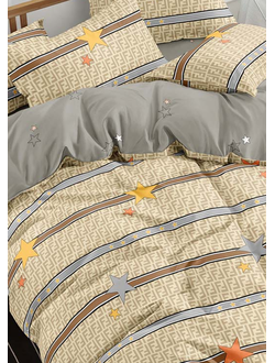 Постельное белье Cleo полутороспальное сатин 145х215х1 150х220х1 70х70х2 15/680-SL
