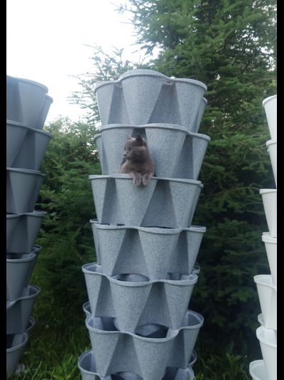 Вертикальная грядка &quot;Лея&quot; (имитация камня гранит)