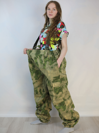 ЛЕТНИЙ КОСТЮМ ГОРКА ВЕЛИКАН МОХ № 123332 (БОЛЬШОГО РАЗМЕРА 64-66, 68-70) ТКАНЬ ТВИЛ