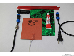 Подогрев масла в баке/картере до 50л/9л на 220В (250Вт, терм.90)