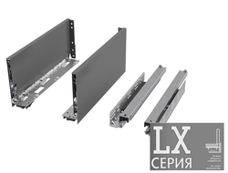 Комплект ящика LX, 180*450мм, Push+Soft  ГРАФИТ,  (698-18045-09)  TALISMAN *