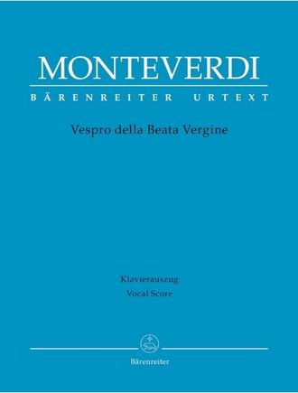 Monteverdi. Vespro della Beata Vergine für Soli, gem Chor und Orchester Klavierauszug