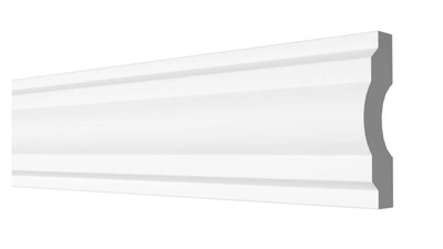 Молдинг Decor Dizain DD23, дюрополимерный, влагостойкий, под покраску, длина 2 м