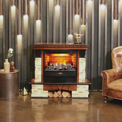 Электрокамин Rockland AO с очагом 3D FireStar 25.5