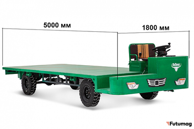 Платформенная тележка электрическая RuTrike БАЗА