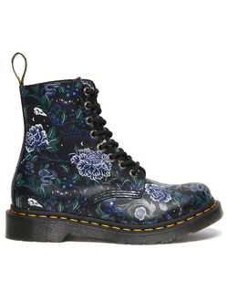 Dr Martens Pascal Mystic Floral Black Blue Backhand