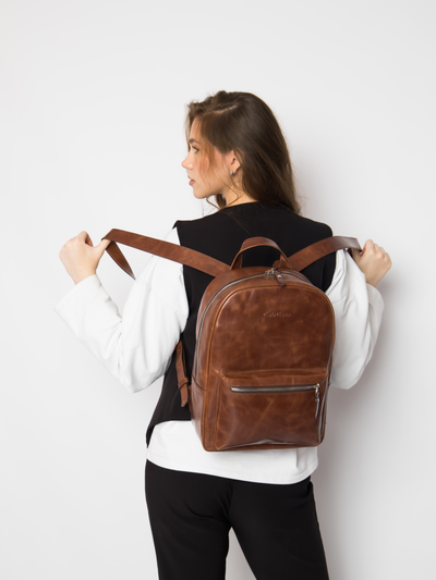 Женский кожаный рюкзак Albiate cognac (арт. 3103-03)