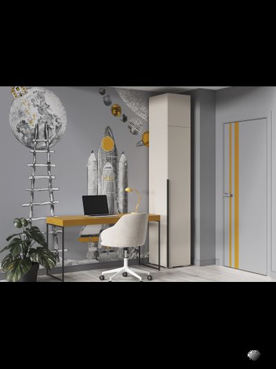 Айри ШК-001 шкаф 1 створчатый (пенал) с антресолью Кашемир