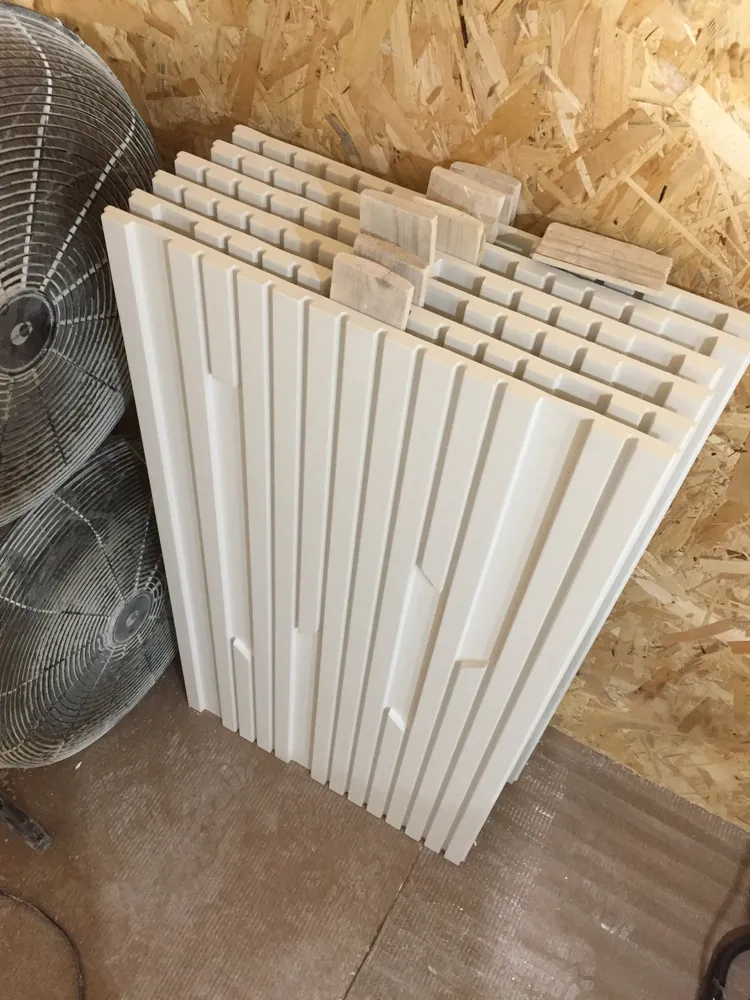 Панели "Рваный паралайн" в сушке