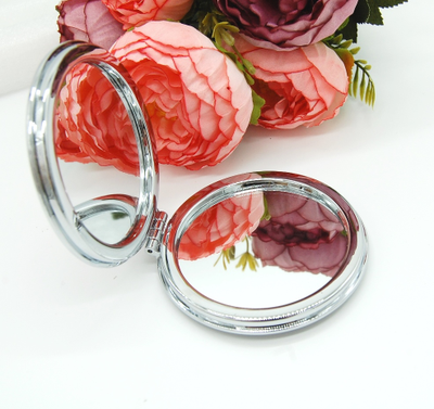 Зеркальце карманное двойное с блестками (ТИП: Бабочки, Единорог)