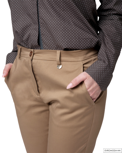 Брюки женские коричневые Linea Cinque 30/33873 (р. 46 IT/ 48 RU)