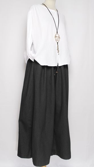 Рубашка Бохо "Муслин без ворота" белая р.50,56,58,60