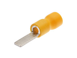 Наконечник кабельный штифтовой плоский изолированный НШПИ 6.0-14 серия ПРОФИ с ПВХ манжетой