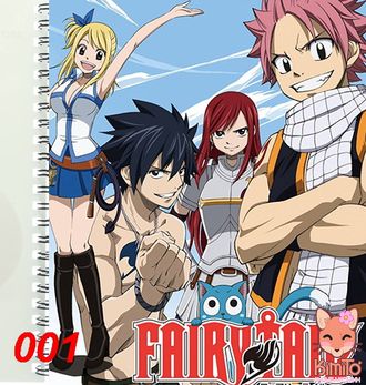 Fairy Tail/ Хвост Феи   тетради на пружине или на скрепке