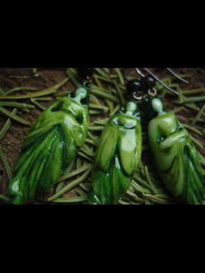 Комплект фарфоровых украшений "Лесная принцесса"