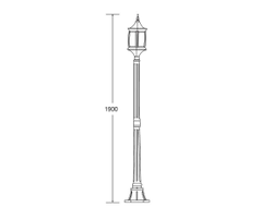 Садово-парковый светильник серии  Lion