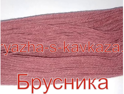 Акрил шерстяного типа трехслойная в пасмах цвет Брусника. Цена указана за 1 кг.