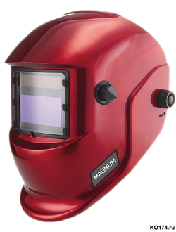 Маска сварщика хамелеон OPTIMA MAGNUM (RED) обзор 93х43