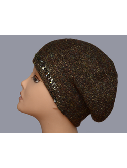 женский берет с люрексом и камнями италия Визио фото