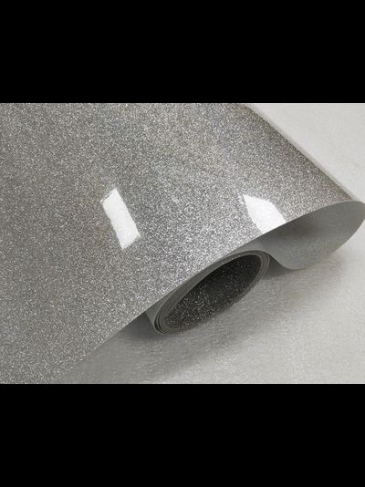 Термопленка "SEF" серия FLEXCUT GLITTER 02 SILVER, 350 мкм
