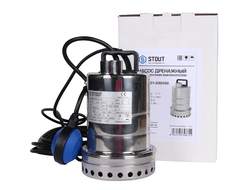 Насос дренажный с поплавком STOUT, кабель 10 м, 230V, Q=175 л/мин, H=10 м (Арт.SPD-0001-200450)