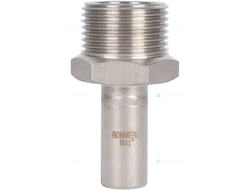 Вставка ROMMER переходная НПр-НР, 18х1, из нержавеющей стали прессовой