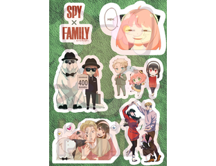 Семья шпиона/Spy x Family наклейки