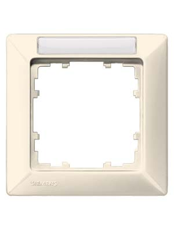 5TG2581-1 DELTA LINE ЭЛЕКТРИЧЕСКИЙ БЕЛЫЙ РАМКА 1-МЕСТНАЯ 80X80MM С ПОЛЕМ ДЛЯ НАДПИСИ