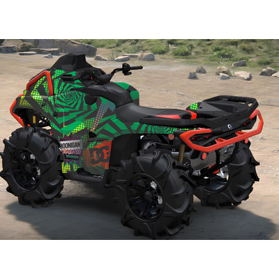 Комплект виниловых наклеек для квадроцикла BRP Outlander MAX XT-P 1000R G3 защищенные броней #10467