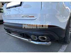 Защита заднего бампера двойная Папа Тюнинг d60/42 для JETOUR X70 Plus 2023-