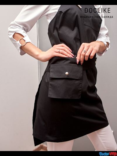 Фартук медицинский DOCLIKE DL015 черный