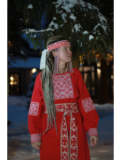 Платье славянское из крапивы "Женское счастье"