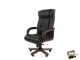 Офисное кресло Chairman 653 Россия черная нат.кожа/экокожа (мультиблок)