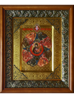Неопалимая Купина. Рукописная икона