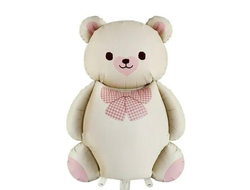 Мишка с розовым бантиком (89*65см)