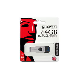 Флеш-память Kingston DataTraveler Swivl, 64Gb, USB 3.1 G1, DTSWIVL/64GB