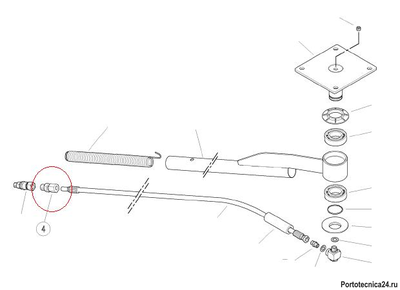 Переходник штуцер 3/8"; BSPT-d.12F для консоли