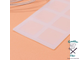 Коврик силиконовый «Квадрат», 8 ячеек, 22,5×11×0,3 см, цвет прозрачный