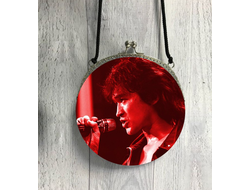 Сумочка круглая с фермуаром Кино, Виктор Цой №11