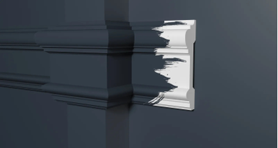 Молдинг Decor Dizain DD601, дюрополимерный, влагостойкий, под покраску, длина 2 м