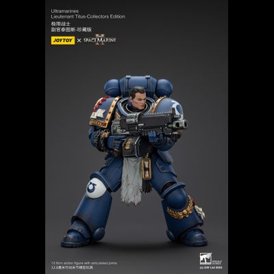 Тит, лейтенант Ультрамаринов (Warhammer 40k, Spacemarine II) - КОЛЛЕКЦИОННАЯ ФИГУРКА 1/18 Ultramarines Collectors Edition - Lieutenant Titus (JT01369) - JOYTOY