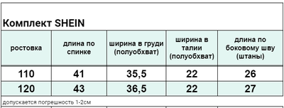 Комплект SHEIN  S-A089 (110)