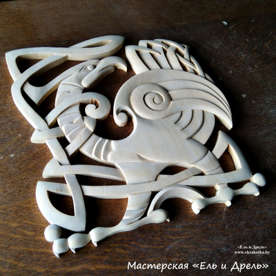 Кельтский орнамент, резьба по дереву