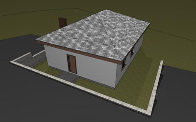 Одноэтажный дом с тремя спальнями 78м² (S14)