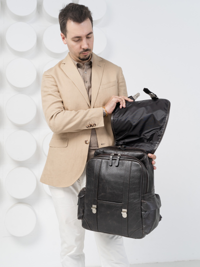 Кожаный рюкзак Montalbano brown (арт. 3097-04)