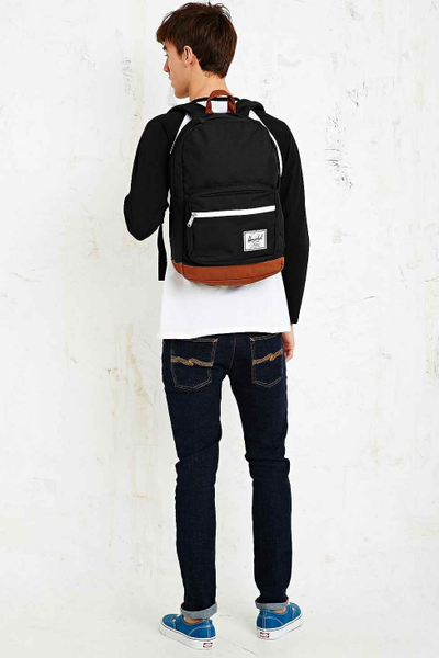 Рюкзак Herschel Pop Quiz Black/Tan Synthetic Leather