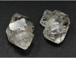Кварц "Хёркимерский алмаз", сросток кристаллов в ассортименте, США (15-16 мм, 1,4-1,6 г) №28125