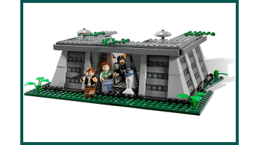 Вход в Секретный Бункер Генератора Дефлекторного Щита, расположенного на Спутнике Эндора (LEGO # 8038).