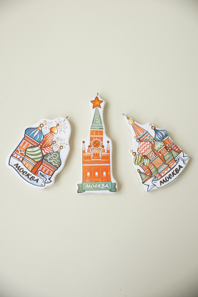 Комплект ёлочных игрушек "Москва Златоглавая"