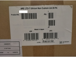 HPE LTO‑7 Ultrium упаковка 20 шт.